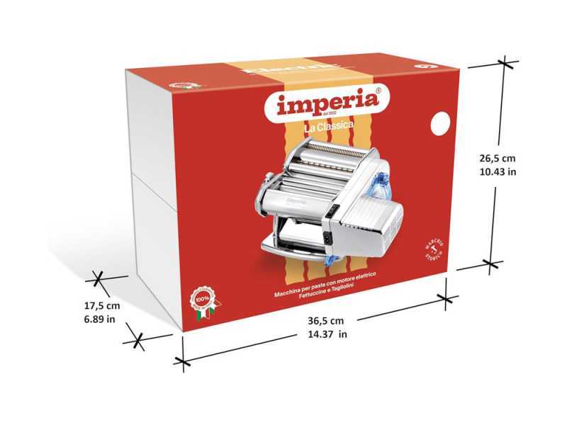 Imperia Electric iPasta Inox - M&aacute;quina de hacer pasta el&eacute;ctrica/manual 65W