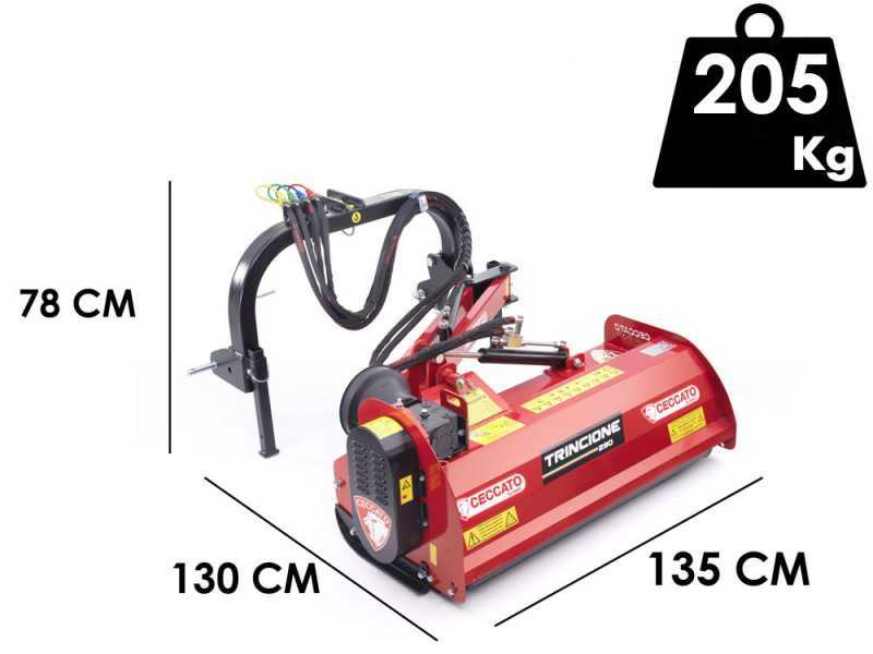 Ceccato trincione 290 argini 1200 - Trituradora lateral para tractor - con cuchillas - Serie ligera