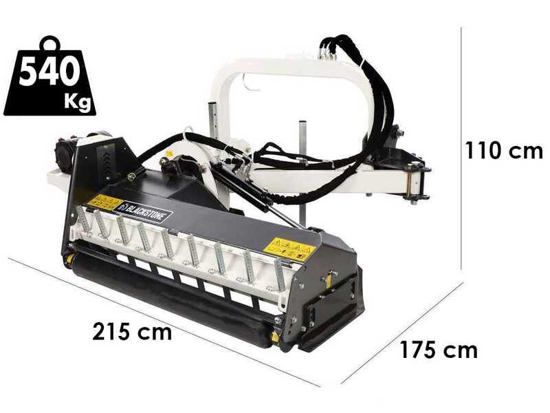 BlackStone BP-LA 165 Hydro - Trituradora lateral de brazo para tractor - Serie mediana-pesada