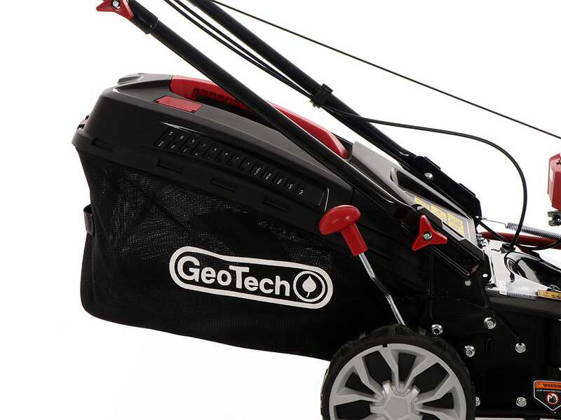 Cortac&eacute;sped de gasolina autopropulsado GeoTech S46-150 BMSG - 4 en 1 - cuchilla de 46 cm