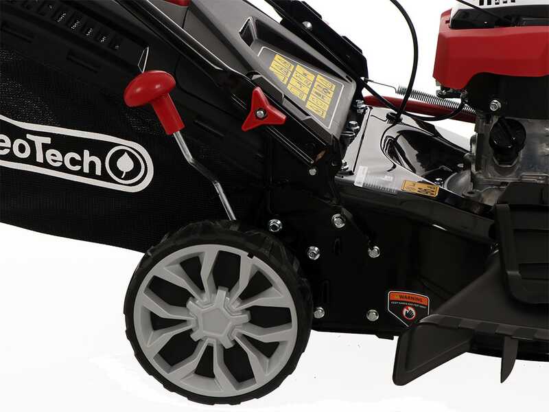 Cortac&eacute;sped de gasolina autopropulsado GeoTech S46-150 BMSG - 4 en 1 - cuchilla de 46 cm