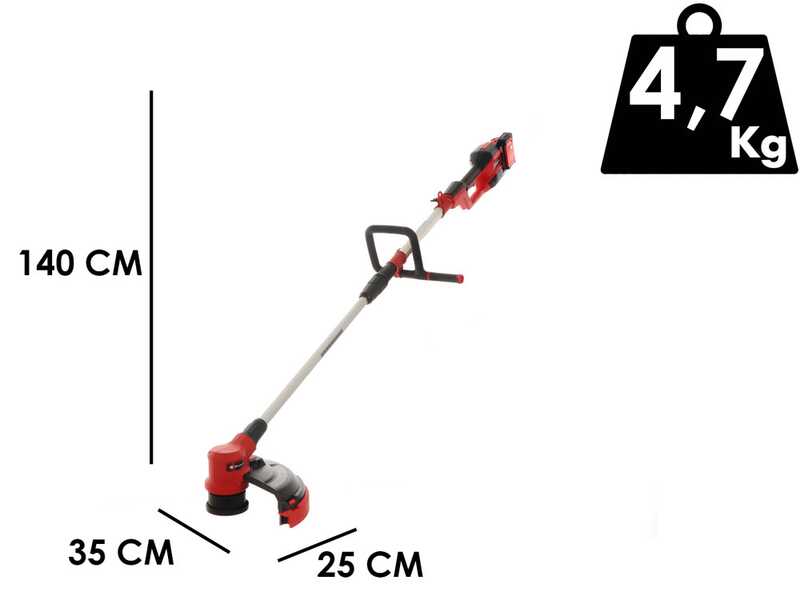 Einhell GE-LM 36 - Desbrozadora multifunci&oacute;n de bater&iacute;a - 18V - 2x 4Ah