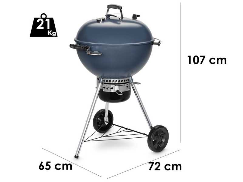 Weber Master Touch GBS C-5750 Slate Blue - Barbacoa de carb&oacute;n