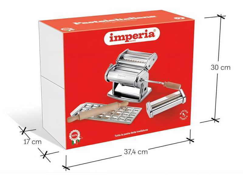 Imperia Pastaia Italiana - M&aacute;quina de hacer pasta manual INOX
