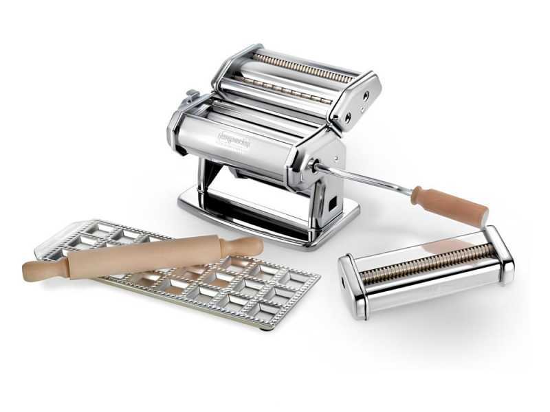 Imperia Pastaia Italiana - M&aacute;quina de hacer pasta manual INOX