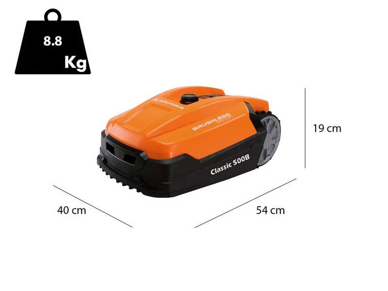 Robot cortac&eacute;sped Yard Force Classic 500B - Bluetooth integrado - Sensores anti-colisi&oacute;n