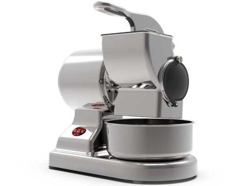 RGV Robusta Silver - Rallador El&eacute;ctrico de mesa en aluminio - 450W