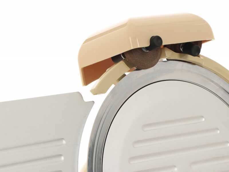 RGV Vintage 250 Ivory -Cortadora de fiambre con cuchilla templada 250 mm - 140 W