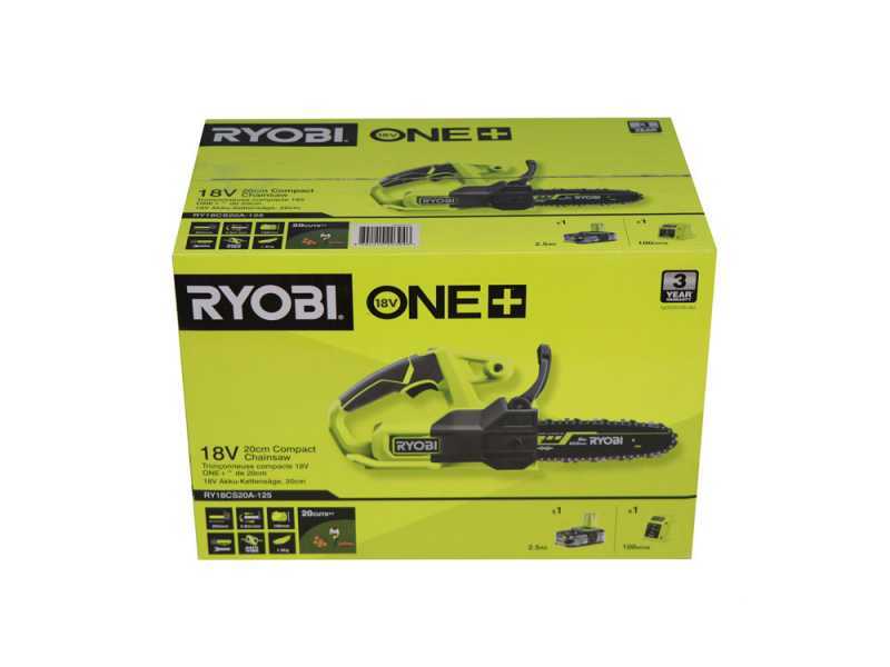 Ryobi RY18CS20A-0 - Electrosierra de poda - 18V - BATER&Iacute;A Y CARGADOR NO EST&Aacute;N INCLUIDOS