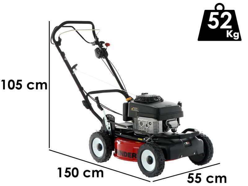 Cortac&eacute;sped mulching Marina Systems GRINDER 52 VKW - Con motor Kawasaki FJ180V - Corte 52 cm - Doble cuchilla mulching