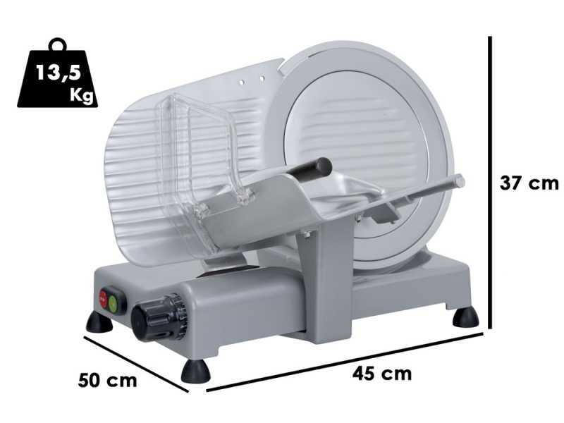 RGV Desy AF 275 AM Silver - Cortadora de fiambre con cuchilla templada 275 mm - 150 W