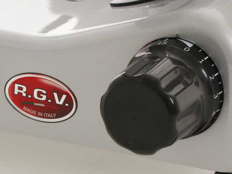 RGV Desy AF 275 AM Silver - Cortadora de fiambre con cuchilla templada 275 mm - 150 W