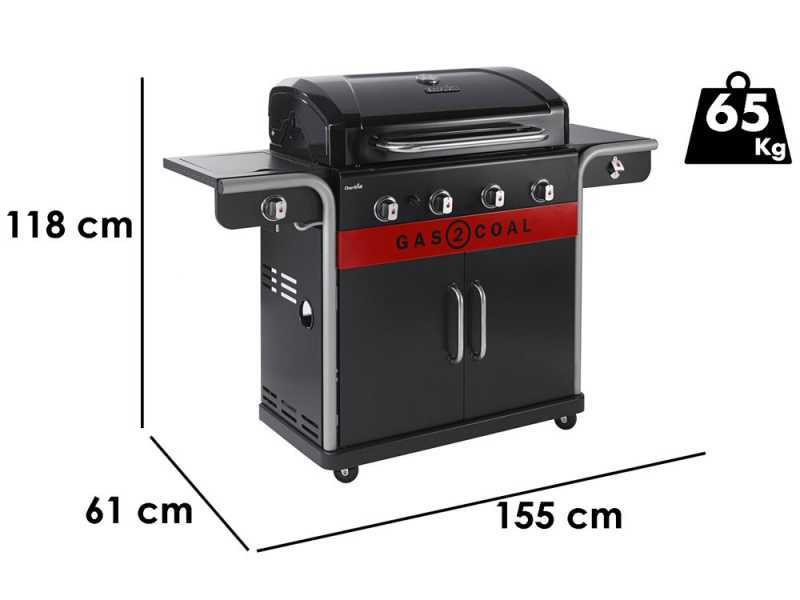 Char-Broil Gas2Coal 2.0 4B - Barbacoa a carb&oacute;n y gas