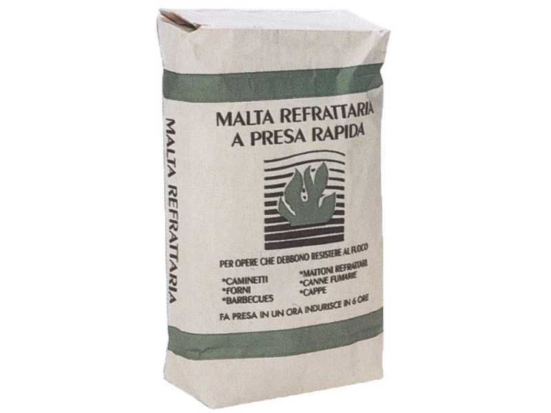 Mortero refractario Palazzetti para barbacoas/cocinas de exterior en cemento
