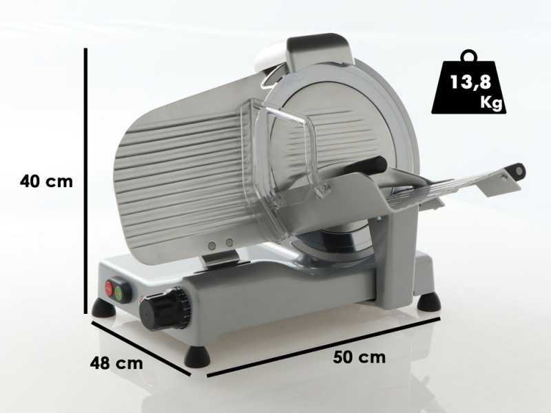 RGV Desy AF 275 F Silver - Cortadora de fiambre con cuchilla templada 275 mm - 150 W