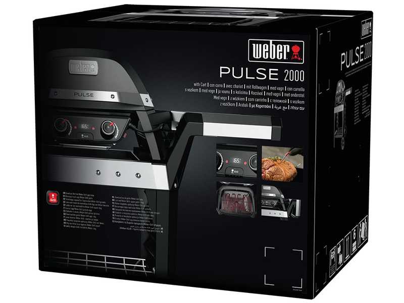 Weber Pulse 2000 - Barbacoa el&eacute;ctrica con carro