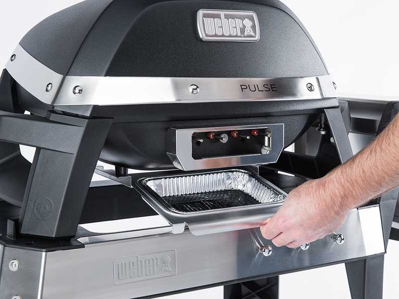Weber Pulse 2000 - Barbacoa el&eacute;ctrica con carro