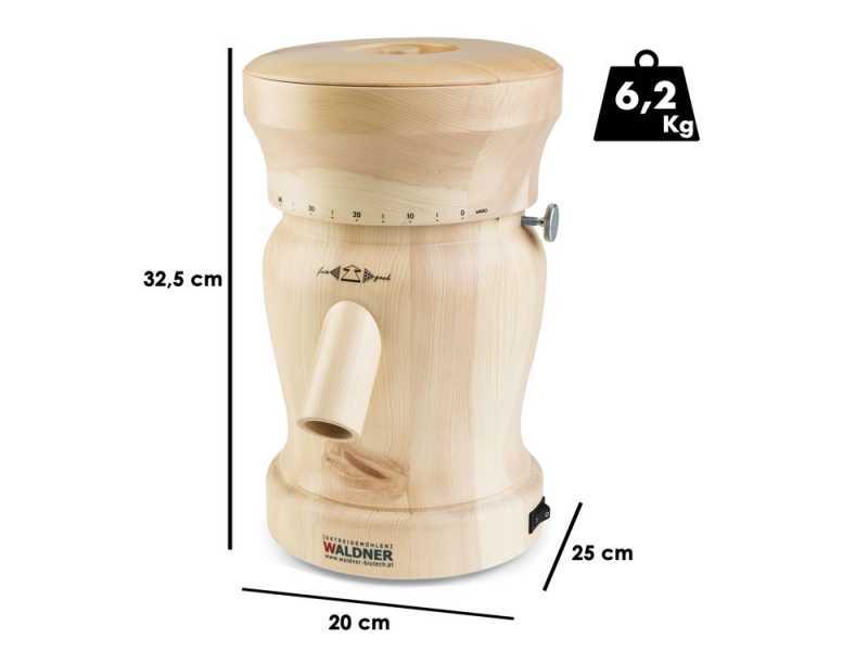 Waldner Lady - Molino de harina en pino cembro con piedra - 400W