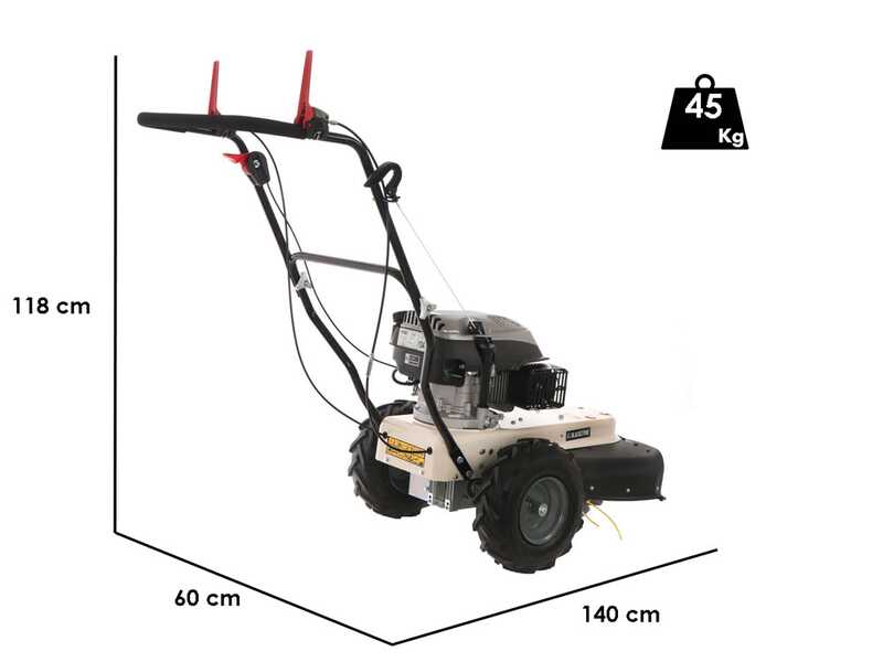 BlackStone WGT 60-173 SP - Desbrozadora de ruedas a gasolina 4 tiempos autopropulsada