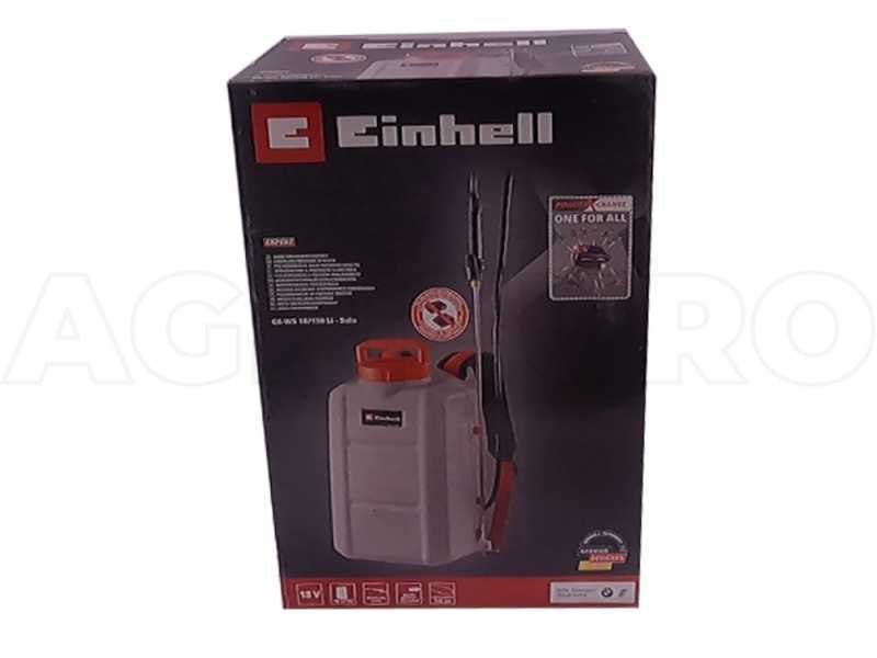 Einhell GE-WS 18/150 Li - Pulverizador de mochila a bater&iacute;a - 18 V - BATER&Iacute;A Y CARGADOR NO INCLU&Iacute;DOS
