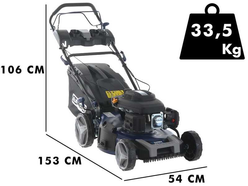 Cortac&eacute;sped autopropulsado BullMach ACHILLE 51 MY22 - 4en1 - Motor 224 cc de gasolina