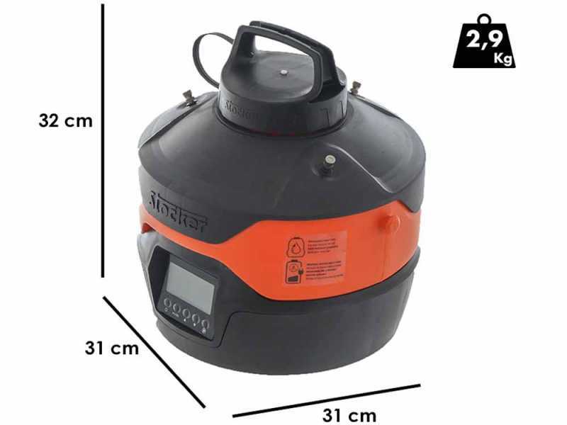 Stocker Geyser 4 L - Nebulizador repelente de mosquitos para jardin de bater&iacute;a -12 V 2,5Ah 