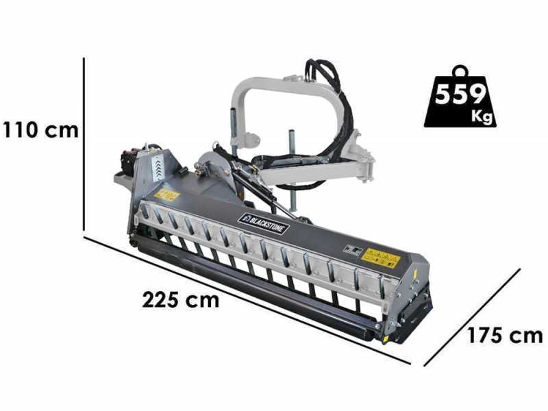 BlackStone BP-LA 180 Hydro - Trituradora lateral de brazo para tractor - Serie mediana-pesada