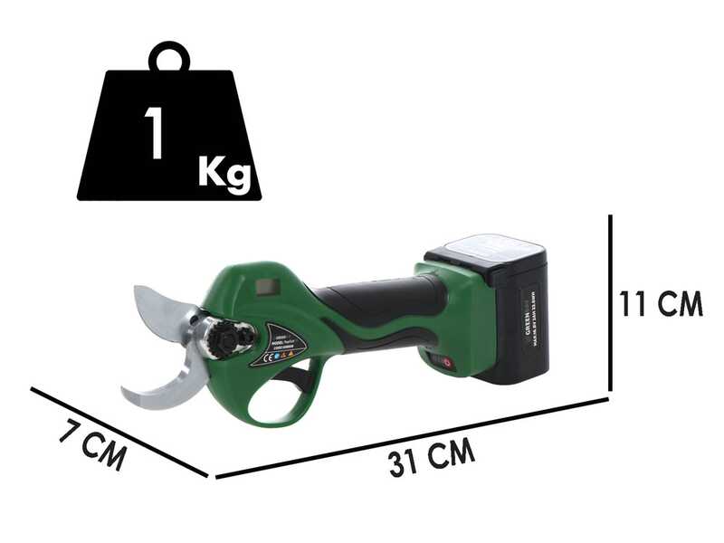 Tijeras de poda de bater&iacute;a GreenBay TopCut 32 - 2 bater&iacute;as de 16.8 V - 2 Ah