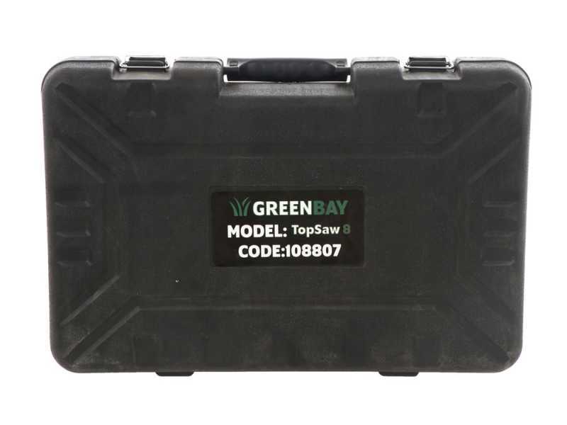 GreenBay TopSaw 8 - Podadora de bater&iacute;a - 2 bater&iacute;as de 21 V - 4 Ah