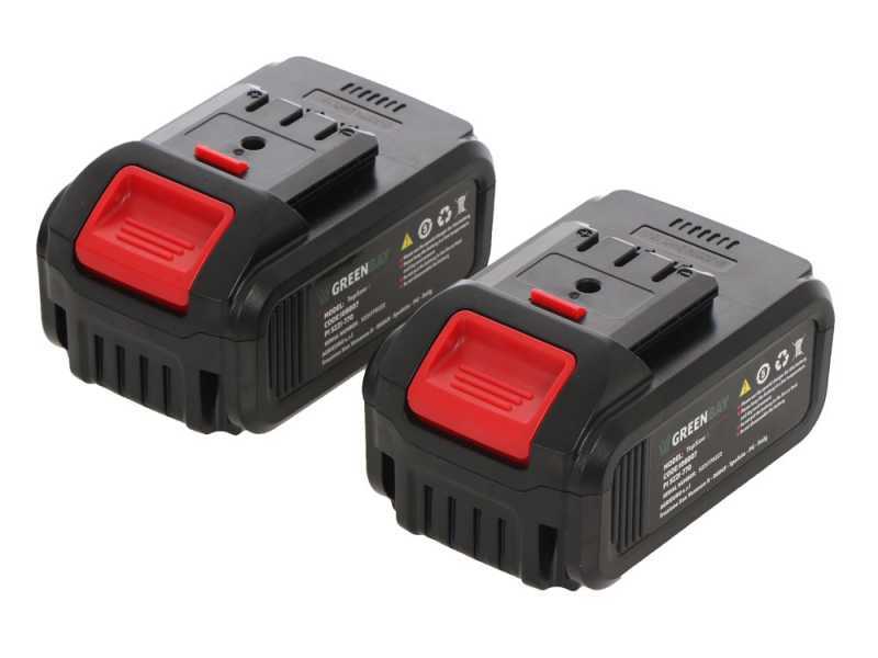 GreenBay TopSaw 8 - Podadora de bater&iacute;a - 2 bater&iacute;as de 21 V - 4 Ah