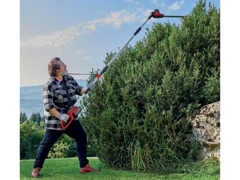 Einhell GC-HH 18/45 Li T - Cortasetos de bater&iacute;a con p&eacute;rtiga telesc&oacute;pica 18V 2.5Ah
