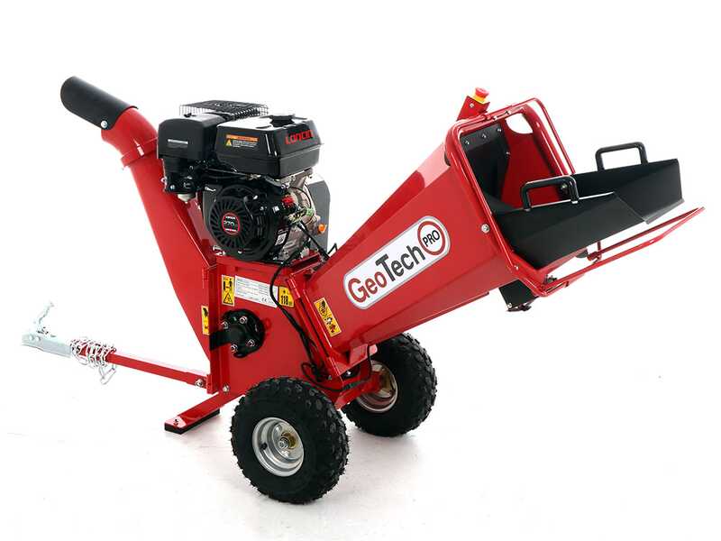 GeoTech PRO PCS 90 L - Biotrituradora de gasolina profesional - Motor Loncin G270F