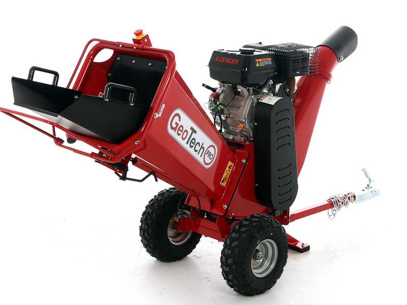 GeoTech PRO PCS 90 L - Biotrituradora de gasolina profesional - Motor Loncin G270F