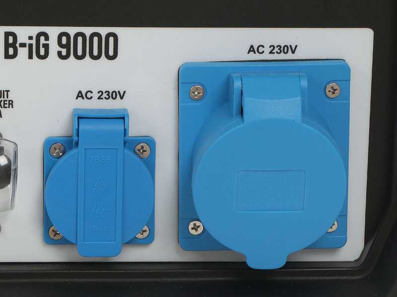 BlackStone B-iG 9000 - Generador de corriente inverter silencioso con ruedas 7.5 kW - Continua 7 kW Monof&aacute;sica