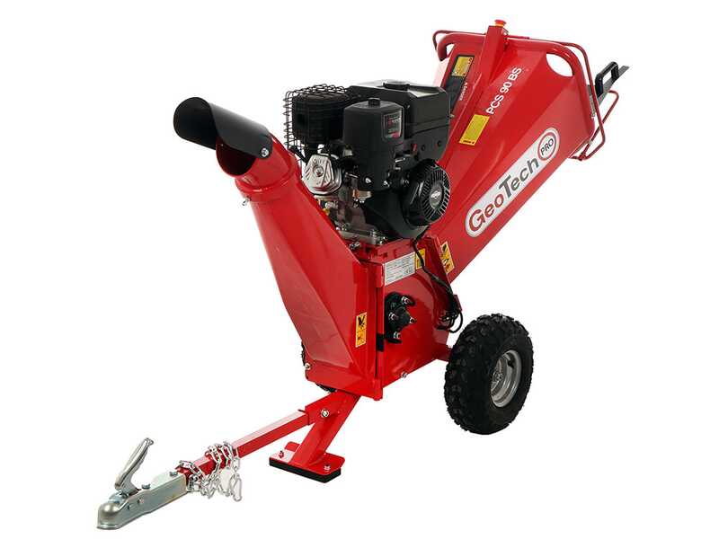 GeoTech PRO PCS 90 BS - Biotrituradora de gasolina profesional - Motor Briggs&amp;Stratton