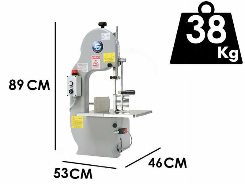 Sierra de huesos Savioli 220 pintada - Cuchilla de 1830 - Trif&aacute;sica - Sierra de cinta