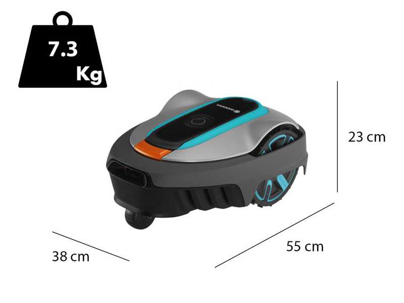 Gardena SILENO city 600 - Robot cortac&eacute;sped - Conexi&oacute;n Bluetooth - Anchura de corte 16 cm