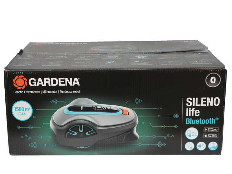 Robot cortac&eacute;sped Gardena SILENO life 1500 - Superficie aconsejada 1500 m&sup2; - Anchura de corte 22 cm