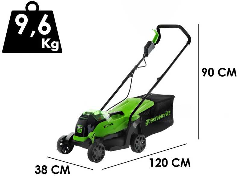 Cortac&eacute;sped de bater&iacute;a Greenworks GD24LM33 24V - 33 cm - SIN BATER&Iacute;A NI CARGADOR
