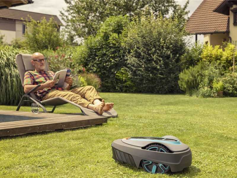 Robot cortac&eacute;sped Gardena SILENO city 600 set Smart - Gesti&oacute;n Gardena Smart App