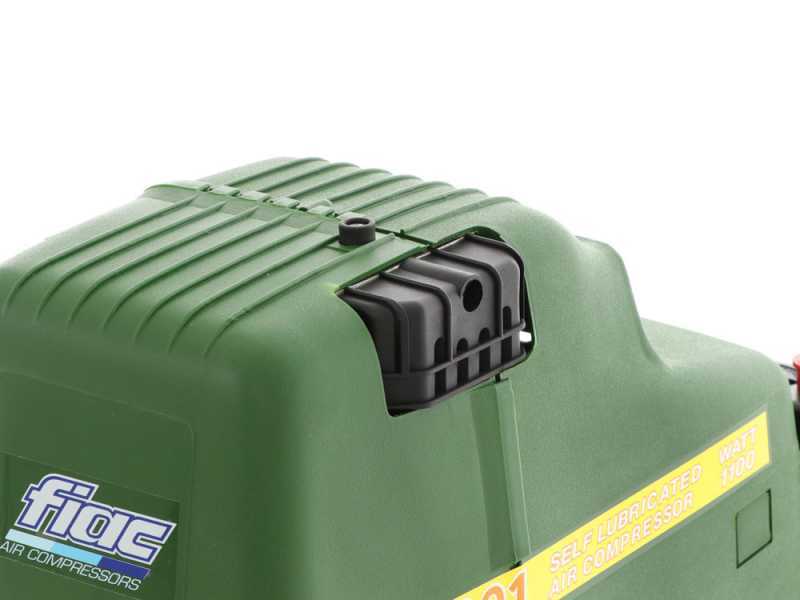 FIAC ECU 201 - Compresor de aire el&eacute;ctrico port&aacute;til monof&aacute;sico, sin aceite - Motor 1.5 HP - 6 L
