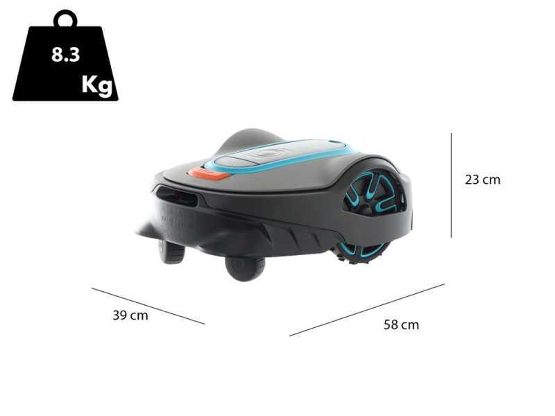 Robot cortac&eacute;sped Gardena SILENO life 1500 set Smart -  Anchura de corte 22 cm - Gesti&oacute;n Gardena Smart App