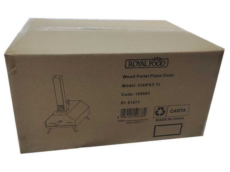 Royal Food CHIPSY 11 - Horno de pellets para pizza  - Capacidad de cocci&oacute;n: 1 pizza