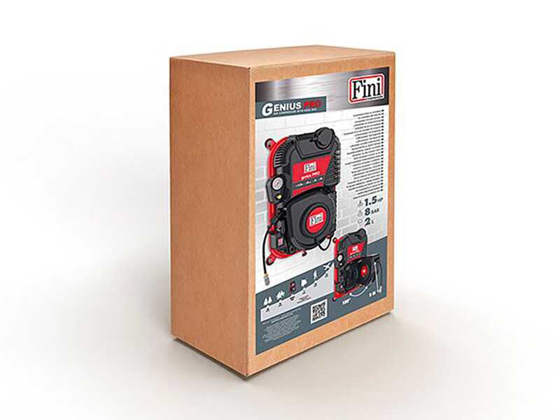 Fini Genius Pro 230/50 - Compresor monof&aacute;sico de pared, sin aceite - Motor 1.5 HP 