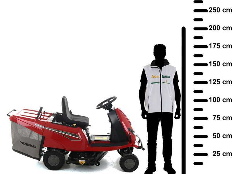 Minirider cortac&eacute;sped de bater&iacute;a Weibang WB81EC-B e-rider - Motor el&eacute;ctrico a bater&iacute;a 72V/31AH - Corte 81 cm