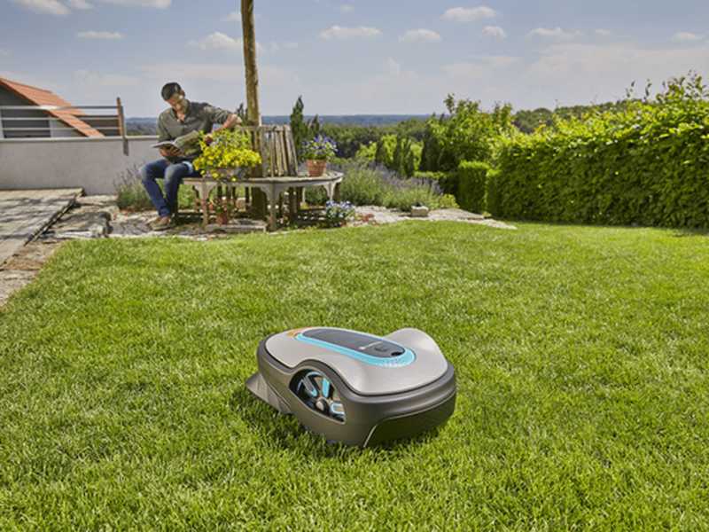 Gardena SILENO life 1000 set Smart - Robot cortac&eacute;sped - Gesti&oacute;n Gardena Smart App - Superficie aconsejada 1000 m2