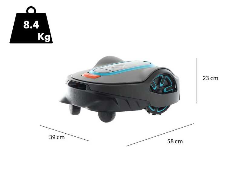 Gardena SILENO life 1000 set Smart - Robot cortac&eacute;sped - Gesti&oacute;n Gardena Smart App - Superficie aconsejada 1000 m2