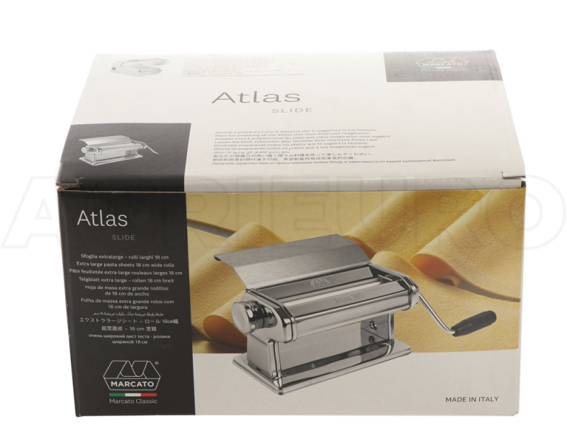 M&aacute;quina de hacer pasta Marcato Atlas 150 Slide - M&aacute;quina manual de hacer pasta casera