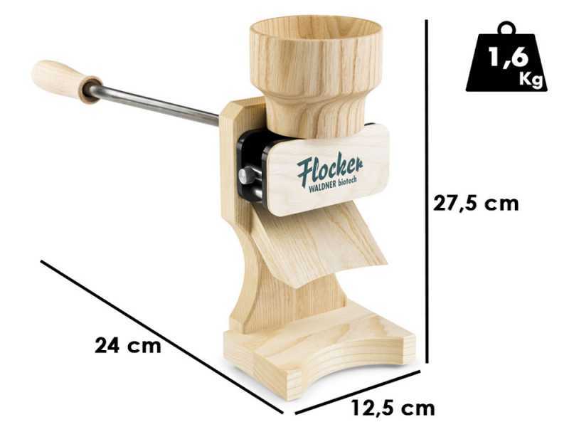 Waldner Active Box 180g - Molino para copos manual con rodillos en acero inoxidable