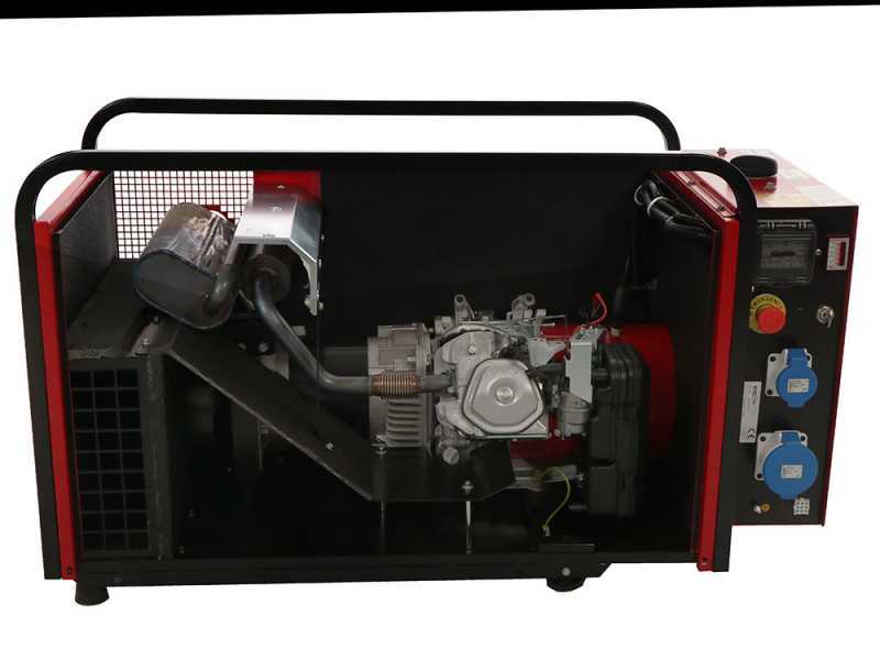 TecnoGen H8000SS - Generador de corriente silencioso de gasolina 5.8 kW - Continua 5.2 kW Monof&aacute;sica